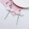 Unique Gothic Earwear Fashion Angel Wing Heart Earrings Y2k Aesthetics Jewelry Crucifix Syringe Ear Hooks/Ear Clips