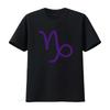 Homestuck Gamzee Makara Capricorn Purple Symbol Print Comfortable T Shirt Jersey Vintage Washed Casual Breathable Slightly