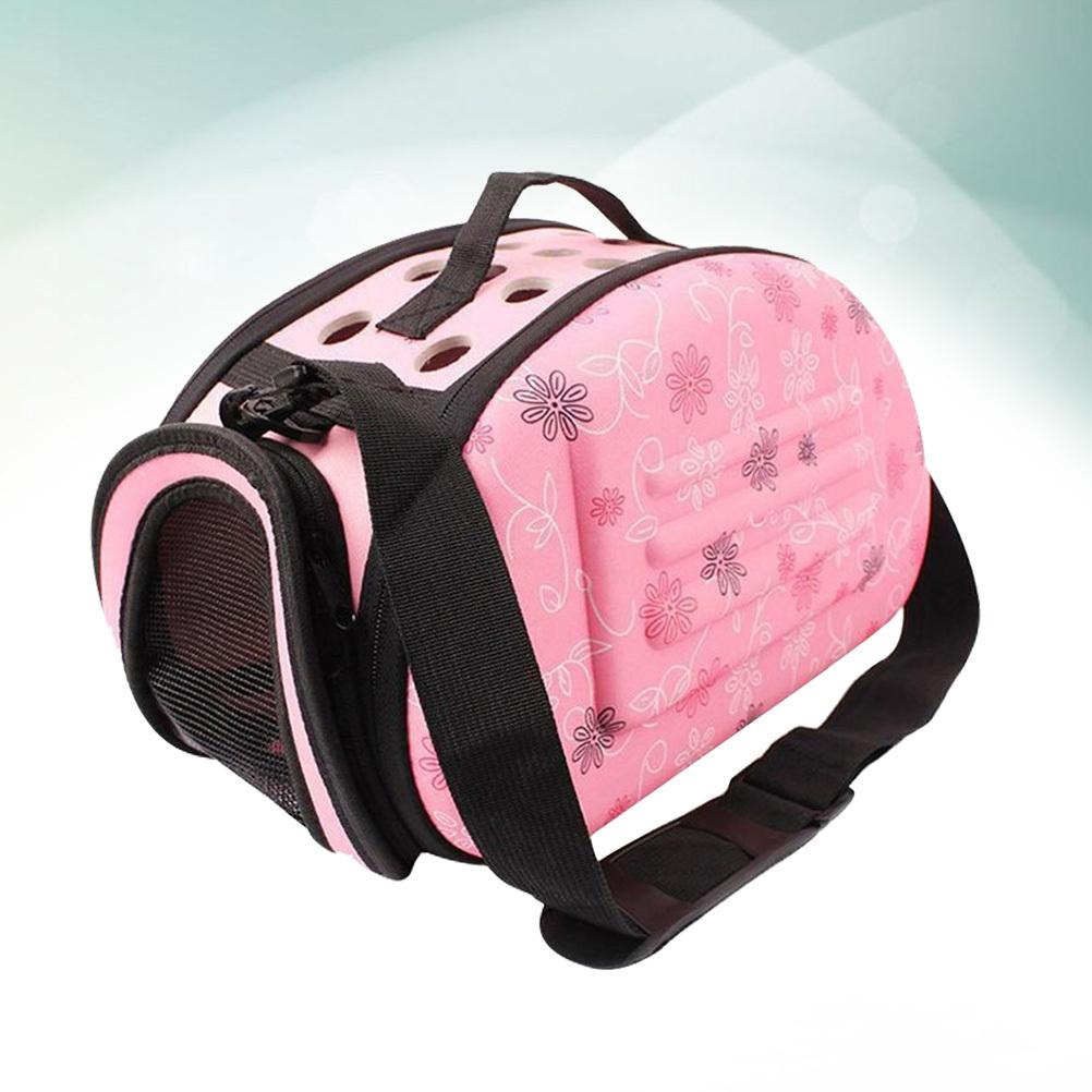 Pet Carrier Backpack Small Size Pink Eva Material Travel Bag for Dog Breathable Mesh Windows Portable Front Carry Pup Outdoor