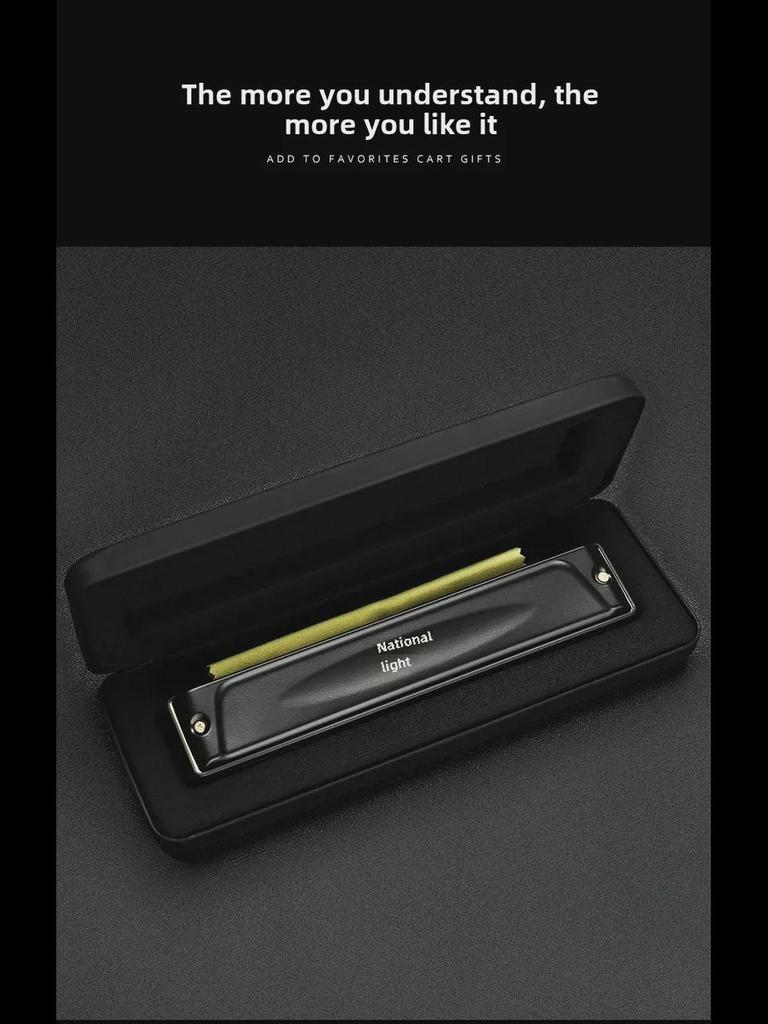 Guozhimeng 24/28-Loch Performance-Mundharmonika, polyphone Tonarten C/F/A/D/B