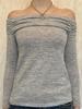 KaiKuo Y2K Spicy Style Strapless Solid Color Long Sleeve T-shirt for Women, 2025 Autumn/Winter Collection
