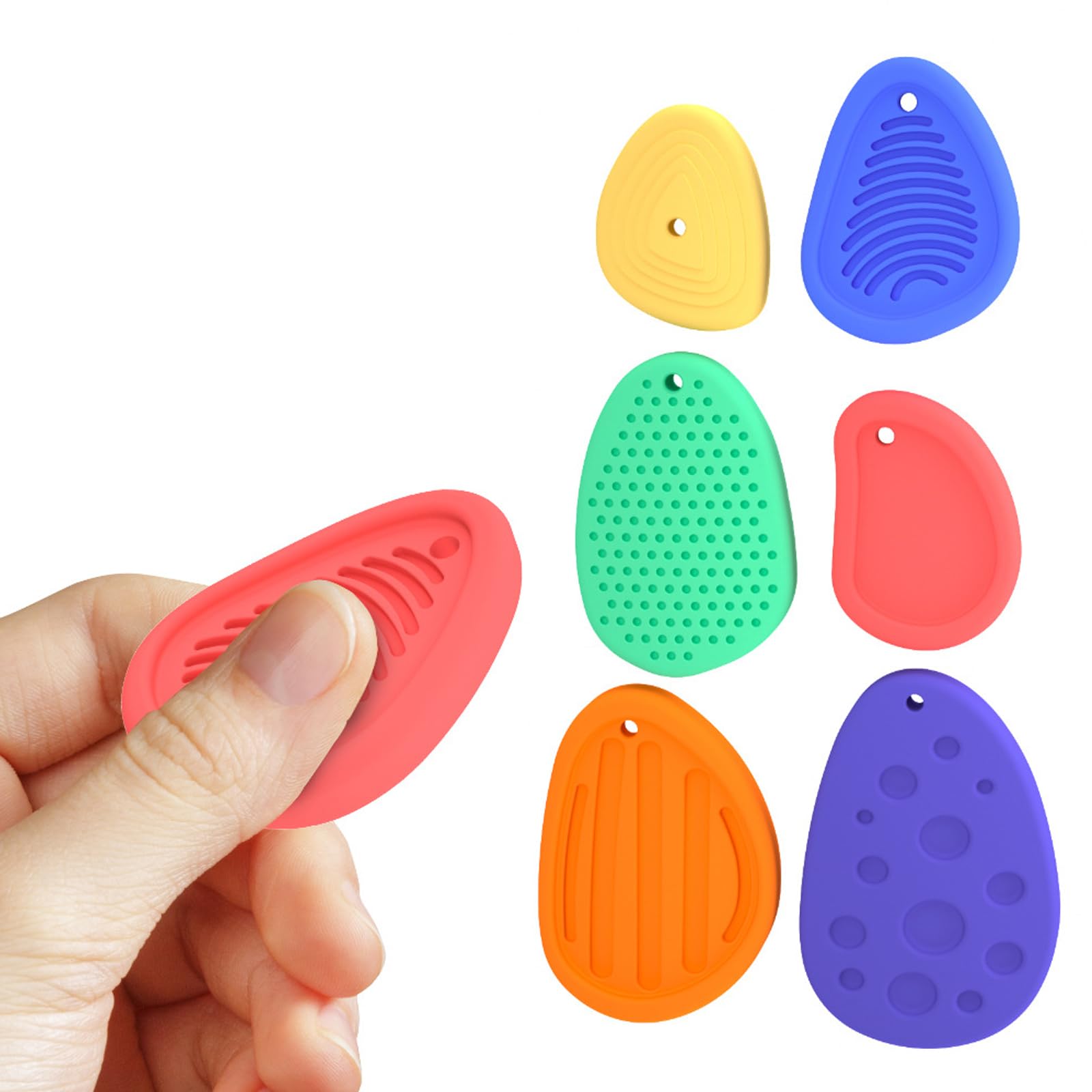

Latikaly Sensory Stone Set of Stress Relief Sensory Stimulation Calming Suitable for Autism and Developmental Squeeze Fidget Anxiety Relief Toys for