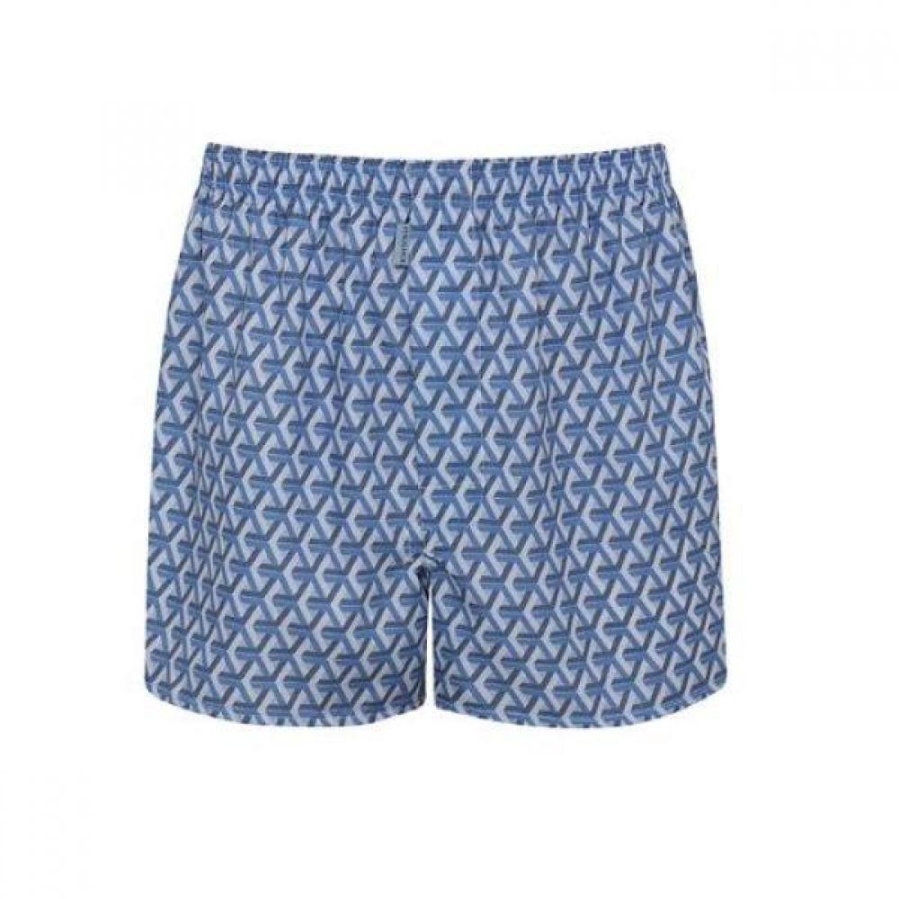 Venus Комплект из 2 трусов-шорт с геометрическим принтом в горошек vmpq151Set blue/beige/110