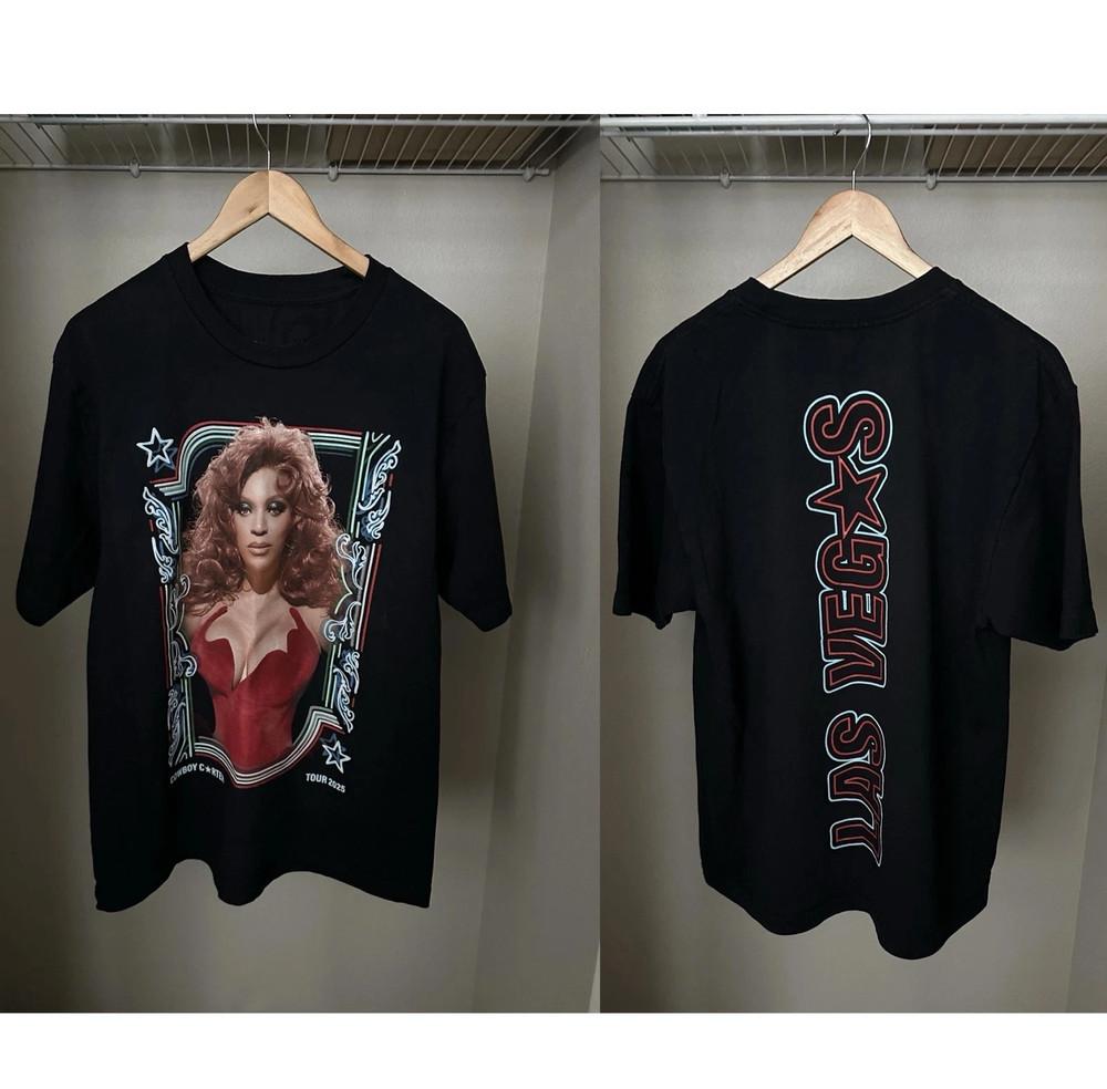 Beyonce Cowboy Carter Tour 2025 July 25 amp July 26 LAS VEGAS NV T shirt Unisex T-Shirt S