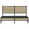 Vidaxl Metal Bed Frame, Without Mattress, Sonoma Oak, 140X190 Cm