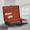 PU Leather Document Storage Box Handheld Men Suitcase Leisure Key Toolbox  Women Men