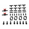 1/2" Drip Irrigation Fittings Kit 1/2In Tubing Fitting Set Straight Tee Elbow-Plug Coupling Garden Watering Hose Connectors