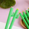 Return to school season 10pcs 0.5mm soft glue shape single-arm cactus neutral pen plant creative signing pen stationery supplies