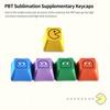 5Pcs Keycaps Comfortable Non-fading Indeformable Replacement Wear-resistant Ergonomic PBT Gaming Keyboard Key Cap
