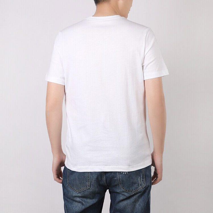Nike T Shirts Men's White Crew Neck Moderate Straight Fit CK2306-101
