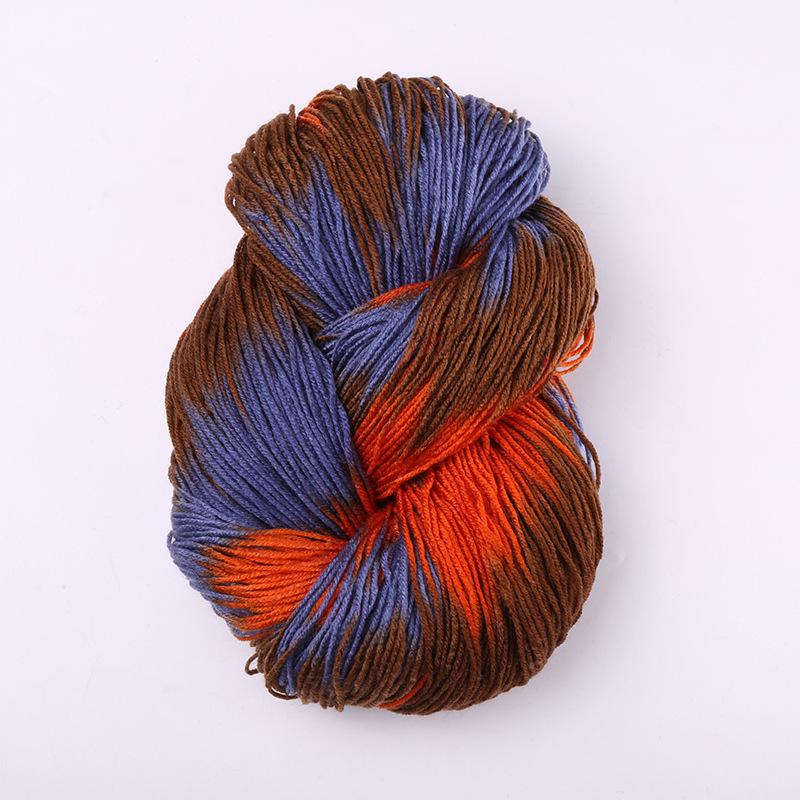 Four-Strand Segment-Dyed Pure Acrylic Medium-Thick Yarn for Hand-Woven DIY Projects