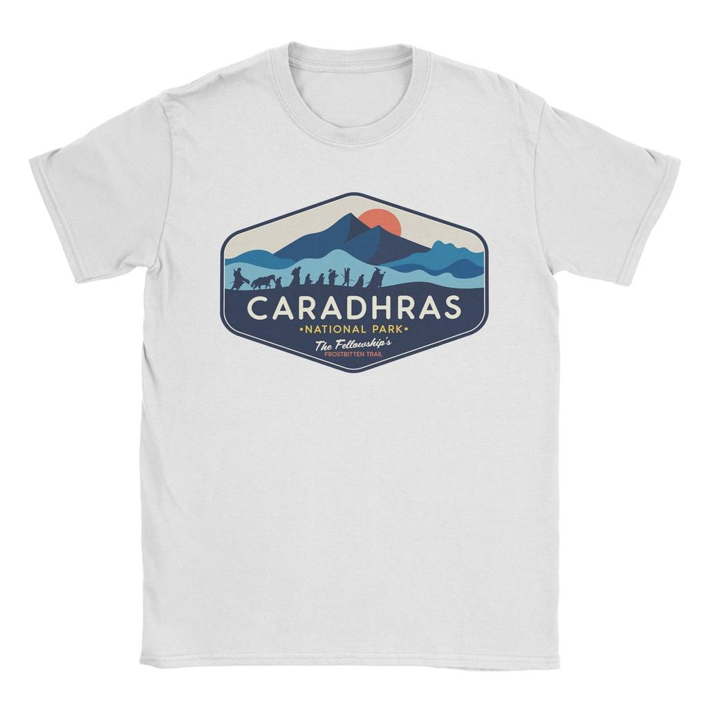 Maglietta Unisex Caradhars National Park The Fellowships Frostbitten Trail T Shirt LLords Of The RRings 100% Cotone Magliette Stampate T-Shirt