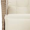 Vidaxl 9-Cz. Garden Furniture Set With Cushions, Beige, Poly Rattan