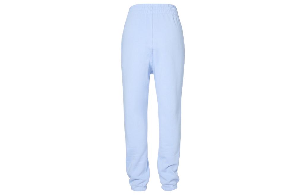 Adidas Originals Knitted Sweatpants Women's Light Pink Blue Moderate Cuffed Pants IK7687