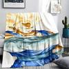 Dragon Ball Characters Print Flannel Blanket,High Quality Comfortable for All Seasons,Home Decor,Warmth and Comfort,Perfect for Christmas Gifts