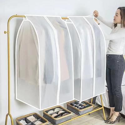 3D Gardırop Ev Giysi Toz Örtüsü Şeffaf Palto Takım Asılı Saklama Çantası Fermuarlı Basit Gardırop Giysi Düzenleyici Çanta