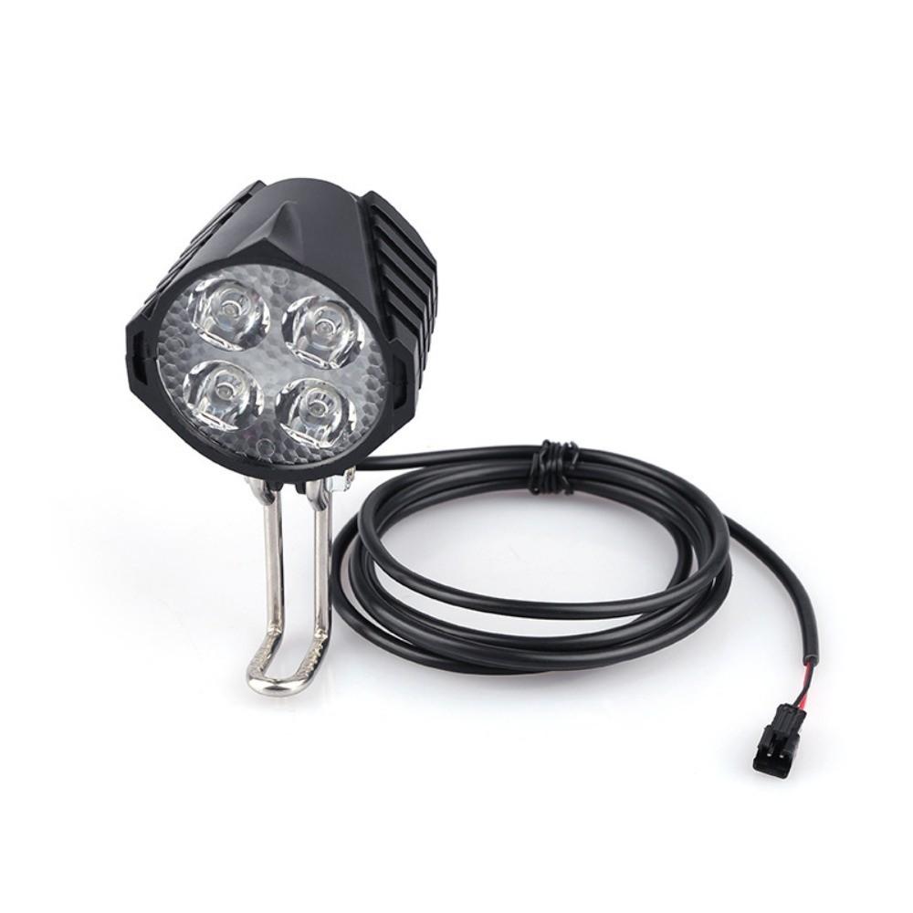Faro Elettrico Nero per Bicicletta per Sistemi di Motore Centrale BBS01 / BBS02 / BBSHD per la Guida Notturna