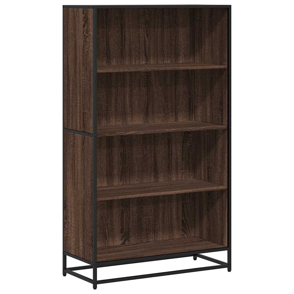 Bookshelf Brown Oak Effect 80.5 X 35 X 139 Cm Engineered Wood