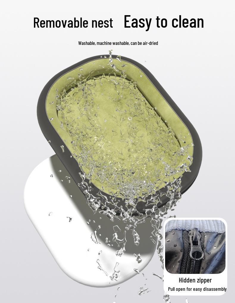 Four Seasons Pet Nest: Removable & Washable Warm Dog & Cat Bed