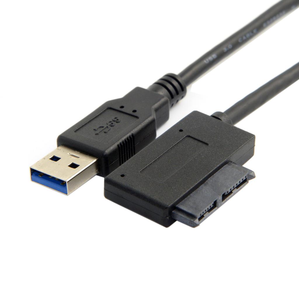 USB 3.0 To 7+6 13pin Slimline Sata Adapter Cable for Laptop CD DVD ROM Optical Drive