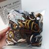 50/100ks Boho Bezešvé Elastické Gumičky do Vlasů - Silné Pohodlné & Odolné Držadla na Culík pro Ženy - Jednobarevné Vlasové Doplňky
