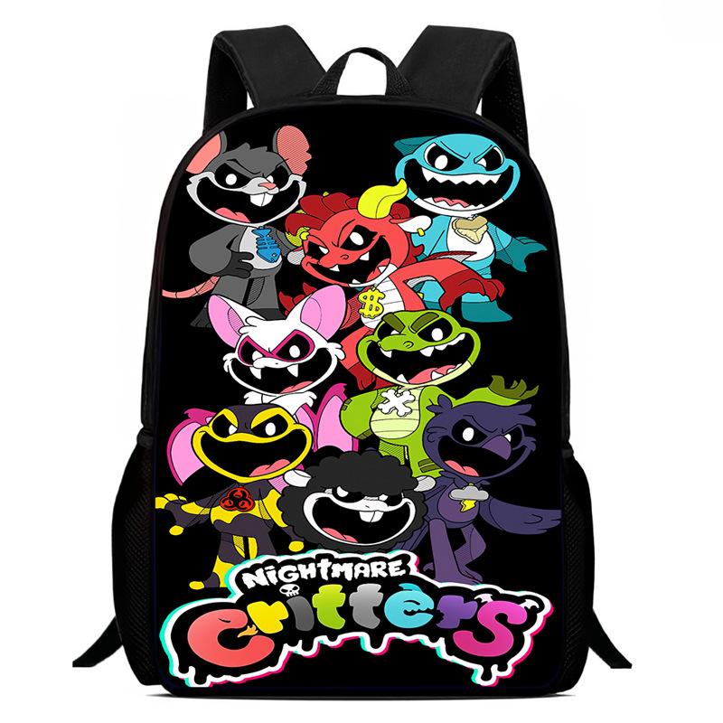 Lachende Crittersnig Htmare Peripherie Anime Rucksack Herren- Und Damen-Schultaschen
