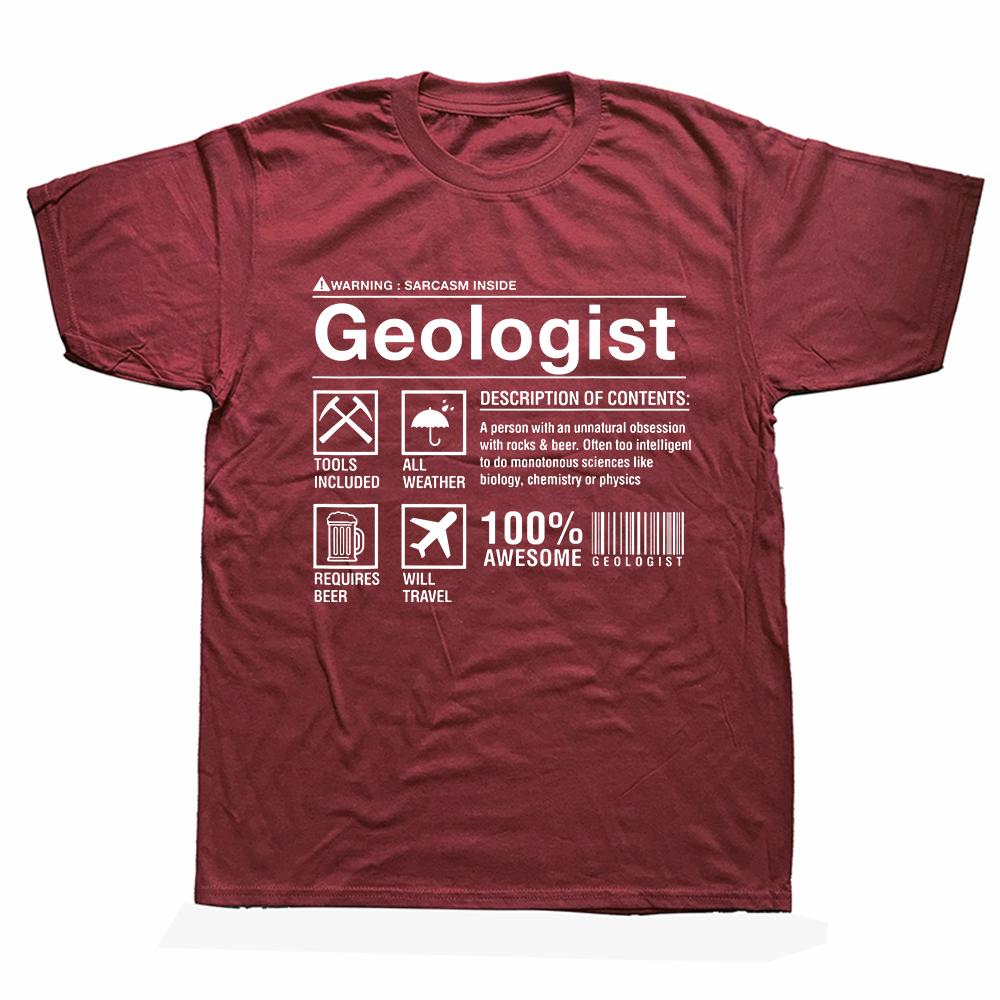Funny Geologist Composition Geology Student T Shirts Streetwear Short Sleeve Birthday Gifts Summer Style T-shirt Mens Clothing