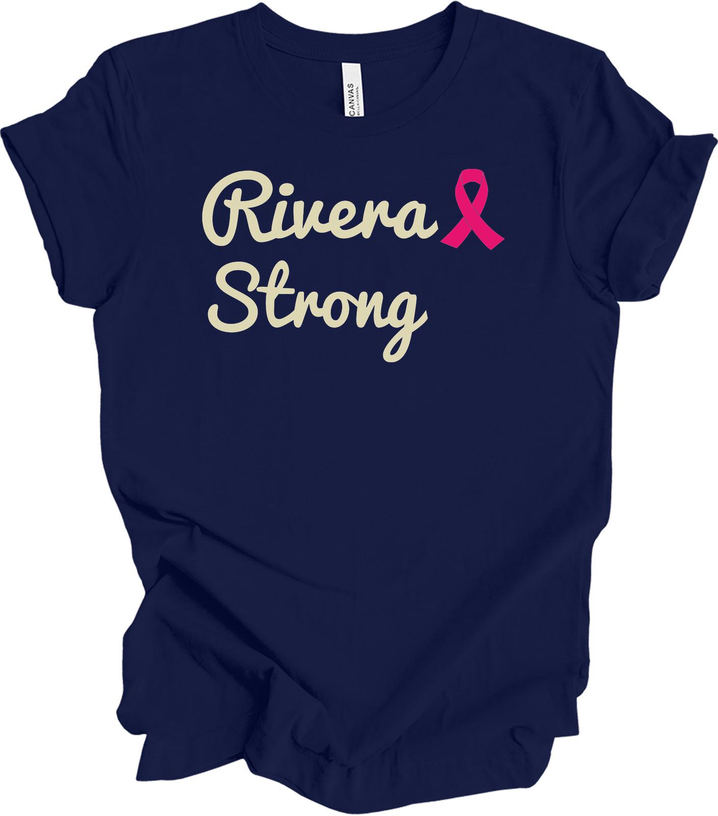 Rivera Strong Breast Cancer Awareness T-Shirt XXL