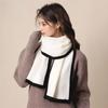 Solid Color Winter Knit Scarf Warm Soft Material Woolen Scarf Warm Versatile Scarf  Winter Season