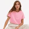 Summer  Women's T-shirt Bottoming Basic Fashionable Solid Lady Short Sleeve Loose Tops Shirts  Tops
