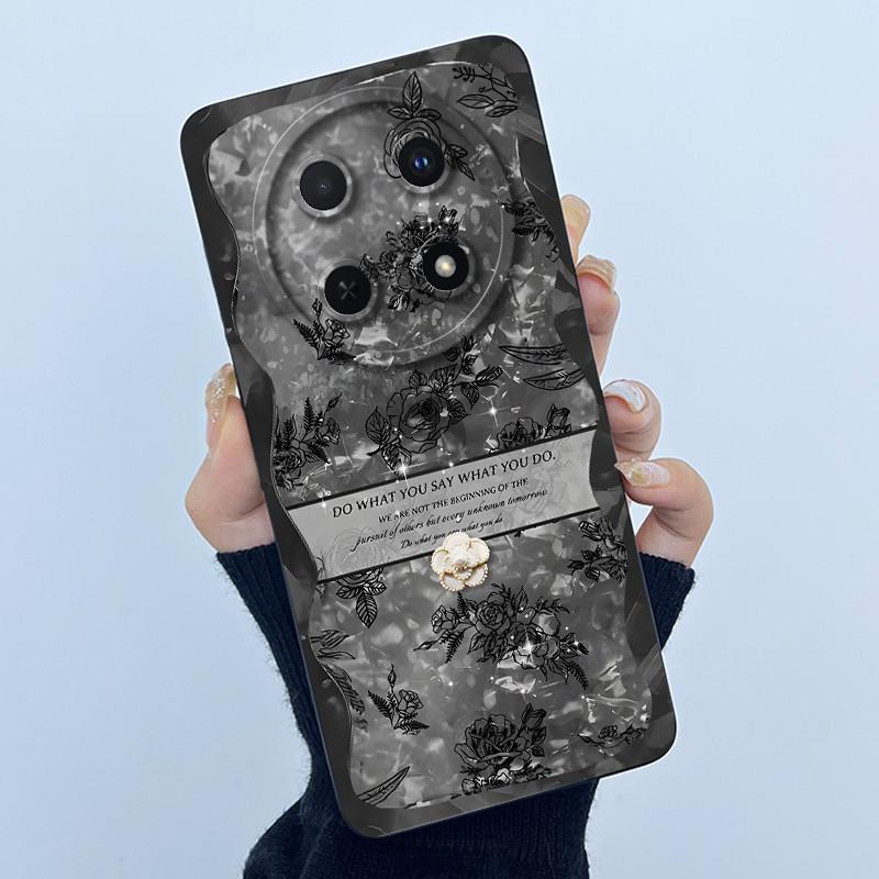 For Huawei Nova 12i Case 12 i Silicone Protective Cover Fashion Simplicity flower Funda for Huawei Nova 13i Nova12i Coque Capa