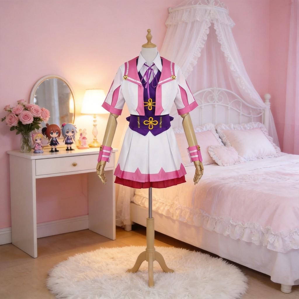 Pretty Derby Special Week Cosplay Costume For Anime Game Role Play With Polyester Cotton Fabric