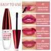 QICY Tattoo Lip Gloss Peel-Off Long-Lasting Moisturizing Liquid Lipstick with Waterproof Non-stick Cup Glossy Finish Nourishing