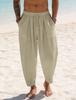 Pantaloni Casual da Uomo Larghi a Gamba Larga Traspiranti Comodi a Lanterna Taglie Forti