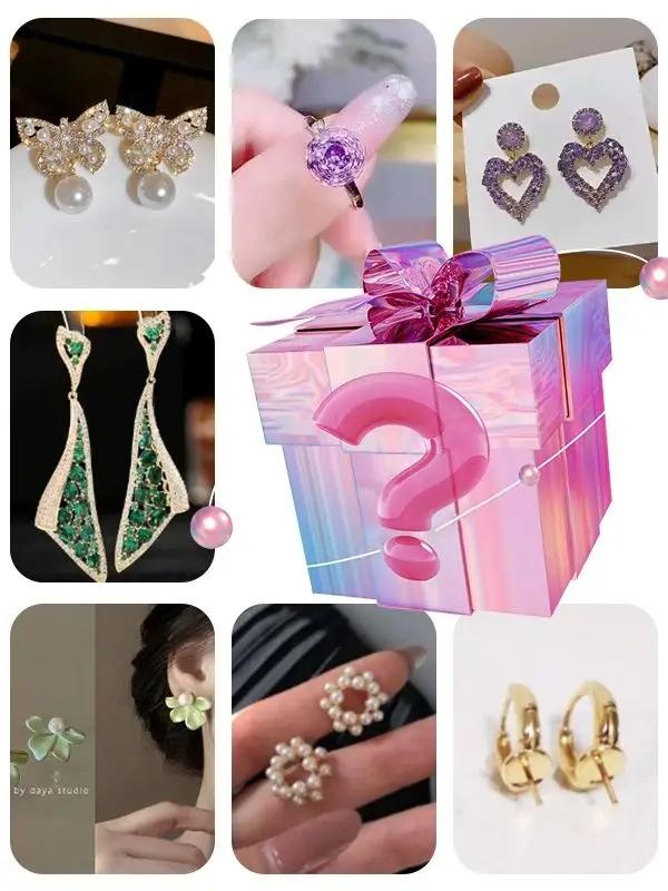 

1 Set Surprise Gift Box Various Accessories, Perfect for Holiday Gifts And Women s Gifts! Rich And Diverse Styles United States