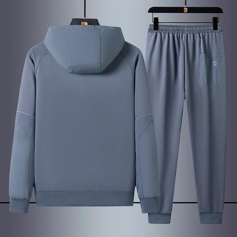 Men Sport Suits Casual Outdoor Zipper Jackets and Sweatpants Jogging Set Male Hoodie Tracksuit Running Mens Clothes