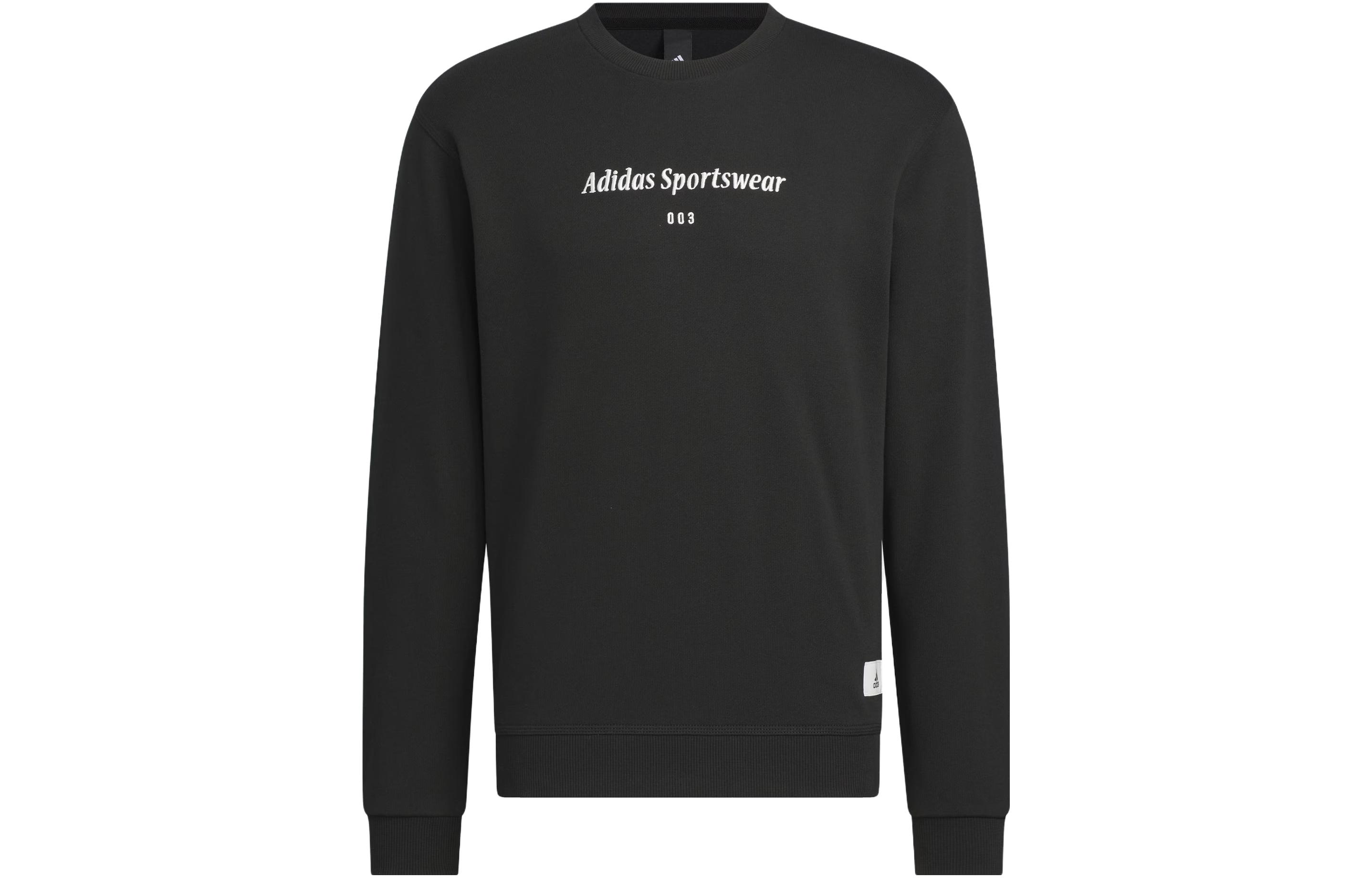 Adidas Lounge Sweatshirts Men s Black Crew Neck Moderate Regular IQ1369 XL