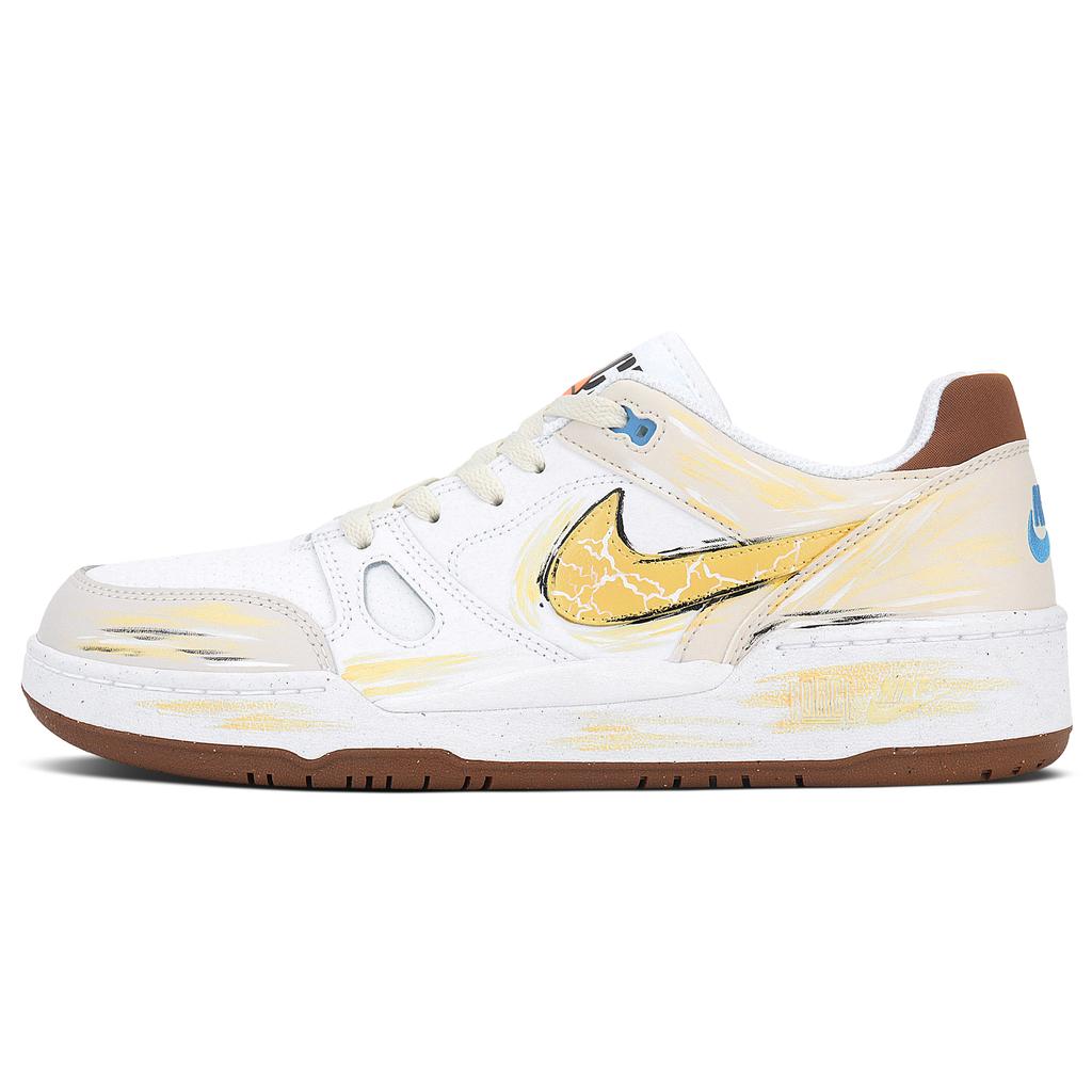 Nike Full Force Apollo Height Increasing Abrasion Resistant Low top Skateboard Shoes Men's Gold HJ3485-121(Team1786-)