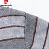 Pierre Cardin Men's Vintage Style Contrast Stripe Knit Cardigan
