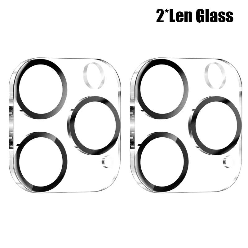 For iPhone 16/16 Plus/16 Pro/16 ProMax Tempered Glass Screen Protector Film HD Clear Full Cover Camera Lens Back Protector Film