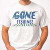 Vintage Graphic Fishing Tee White Retro Outdoors Unisex S-3XL