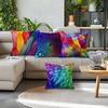 Colored Pattern Cushions Pillowcase Printed Polyester 45X45Cm Throw Pillow Cover Decorative Sofa Cushion Pillowslip Home Decor