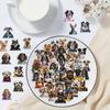 50 Cartoon Dog Collection Sticker Pack Waterproof Transparent PET Handbook Material Decorative Guitar Notebook DIY
