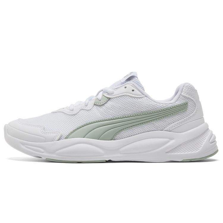 PUMA 90s Runner Nu Wave White Gray Green Men s 373017-21 EU 36