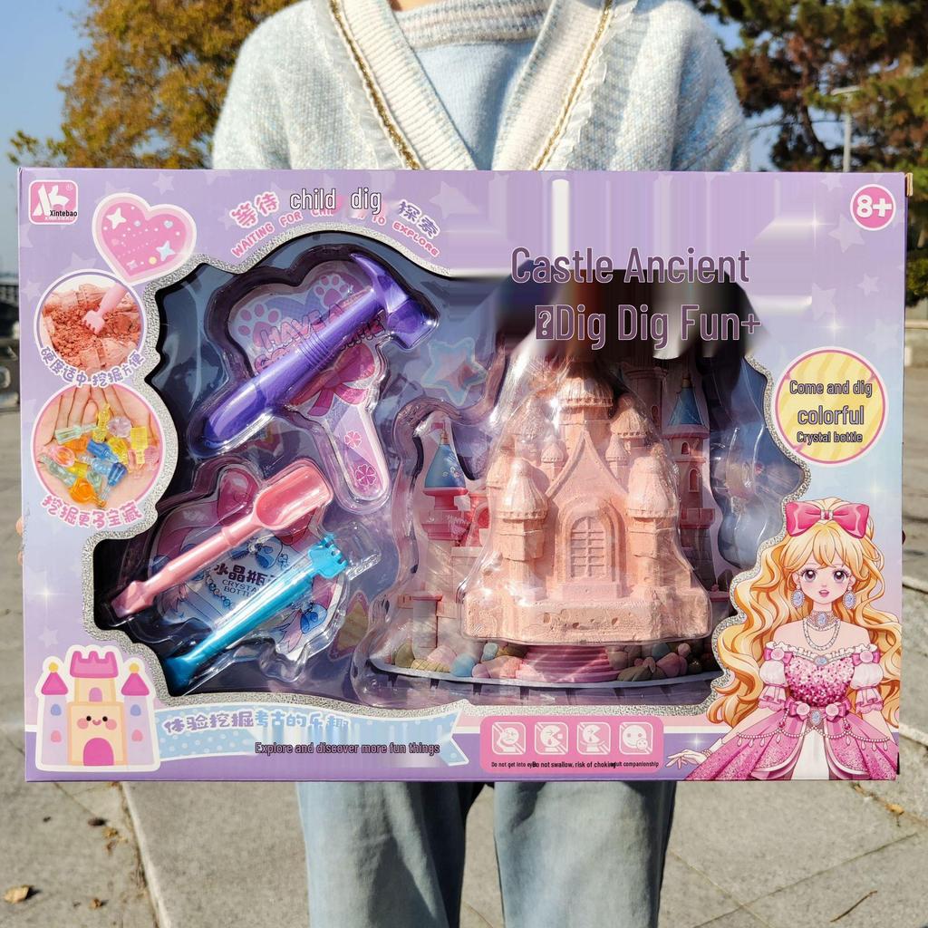 Archaeological Castle Excavation Fun: Educational Treasure Digging Toy for Kids