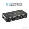 Verified Factory 4x1 2x1 8K HDMI KVM Switch 4K60 4K30 2 Port 4 Port HDMI KVM Selector Switcher PC Extended Display
