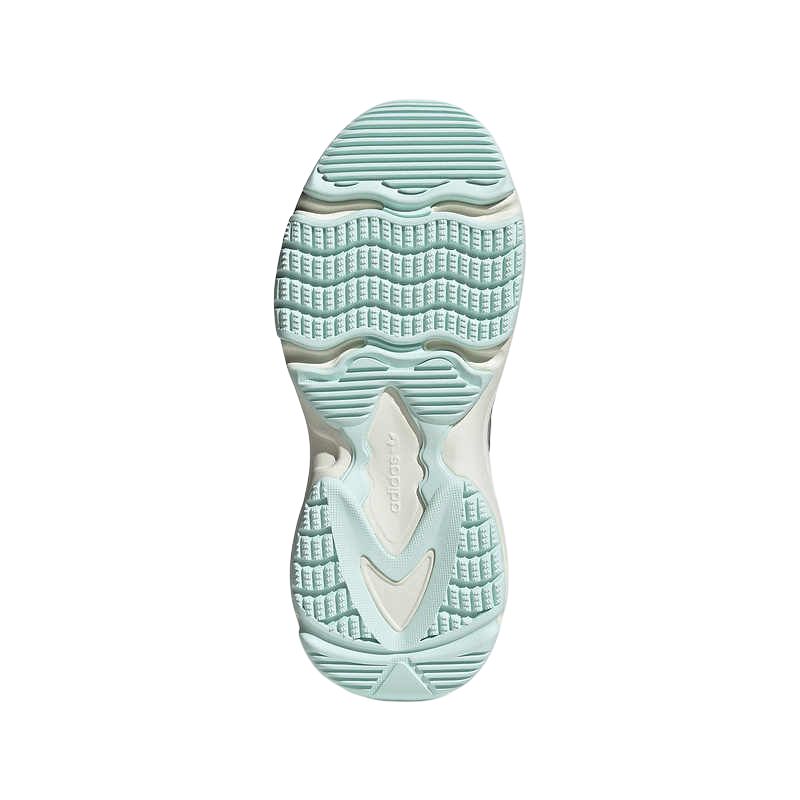 Adidas Originals Ozgaia Fabric Synthetic Leather Soft Comfortable Non-Slip Wear-Resistant Low-Top Dad Shoes Women Sneakers Green Silver JS1661