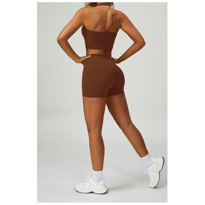 Beauty Back Hanging Neck Sports Underwear Running Speed Dry Naked Fitness Bra Shockproof Gathering Yoga Vest Female