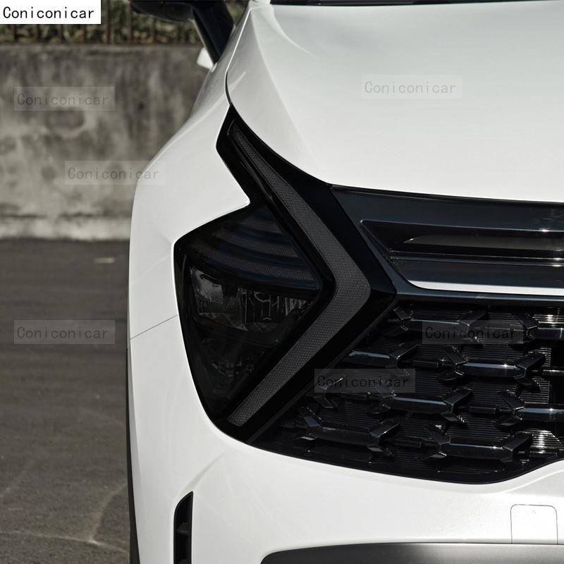 Für KIA SPORTAGE 5 NQ5 2022 2023 Auto-Scheinwerfer Schwarze TPU-Schutzfolie Scheinwerfer-Tönung Farbwechsel Zubehör