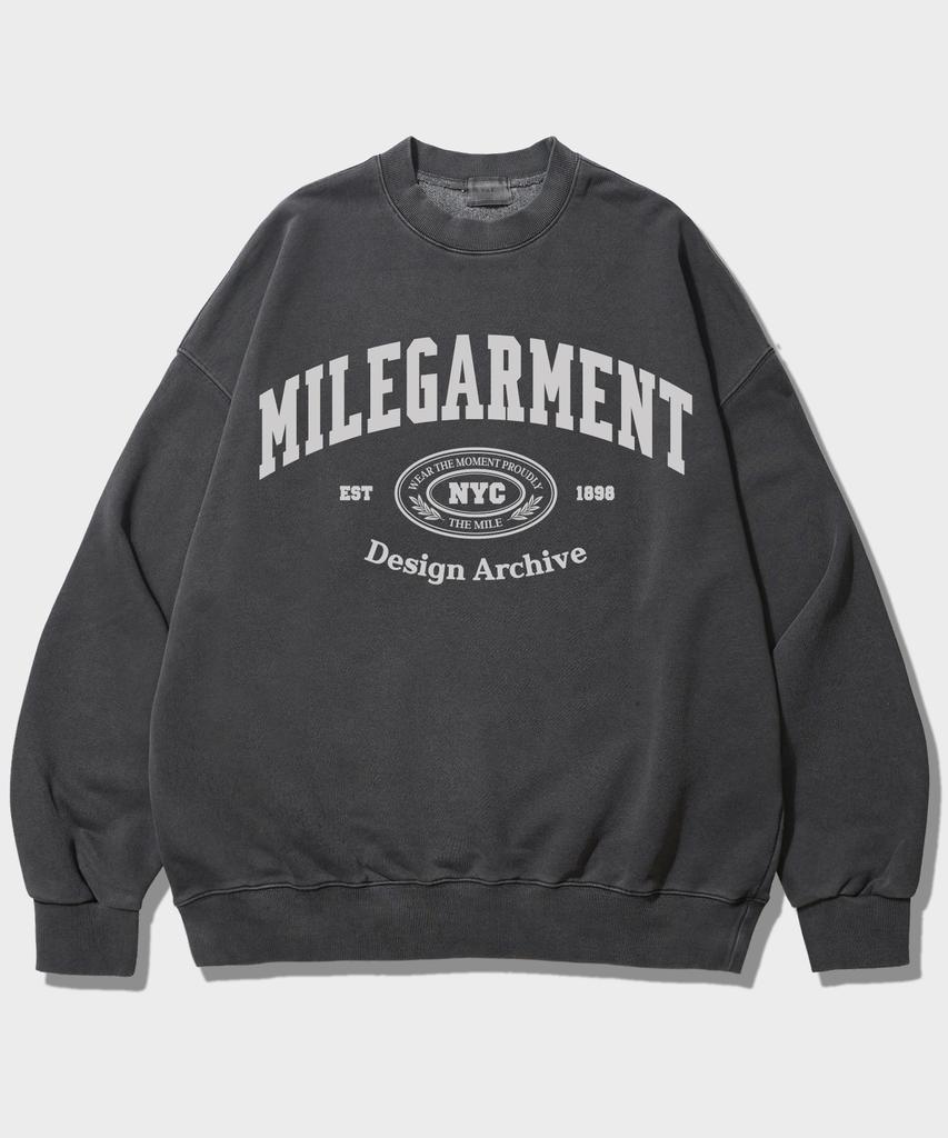 Deomail Mile Garment Nyc Sweat Mtm_Pigment D.Gray